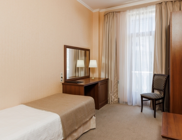 1 категория 1К1м1к1,1-местный 1-комнатный 1корпус,12,2 кв.м - Клинический санаторий «Металлург» Сочи